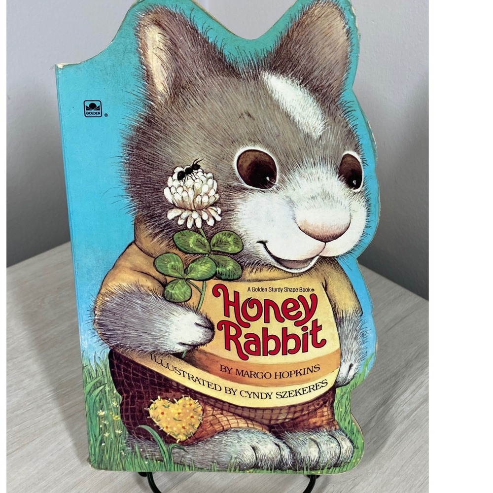Vintage Honey Rabbit Golden Sturdy Shape Book 1982 Cyndy Szekeres Childrens